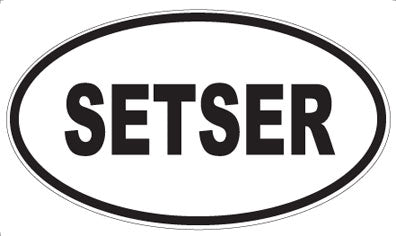 SETSER - Oval Magnet