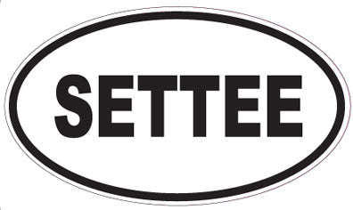 SETTEE - Oval Sticker