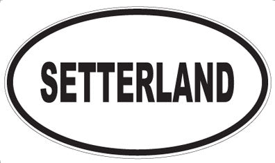 SETTERLAND - Oval Magnet