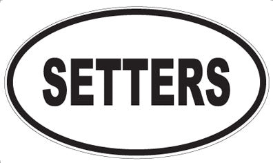 SETTERS - Oval Magnet