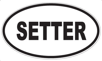 SETTER - Oval Magnet