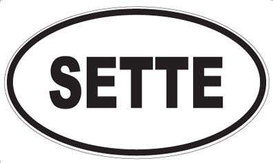 SETTE - Oval Magnet