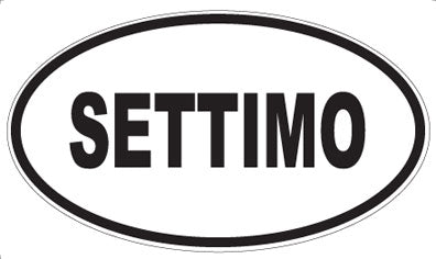 SETTIMO - Oval Sticker