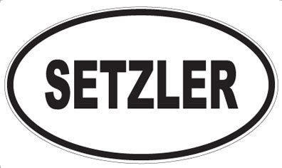 SETZLER - Oval Sticker