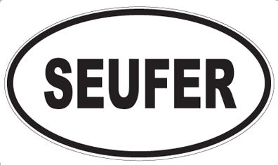 SEUFER - Oval Sticker