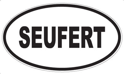 SEUFERT - Oval Sticker