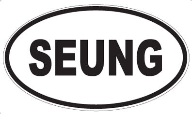 SEUNG - Oval Sticker