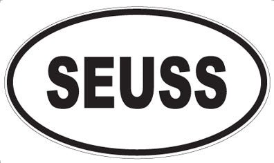 SEUSS - Oval Sticker