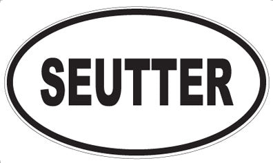 SEUTTER - Oval Sticker