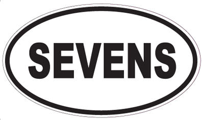 SEVENS - Oval Sticker