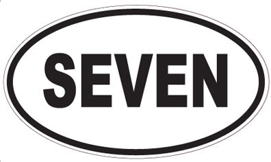 SEVEN - Oval Magnet