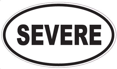 SEVERE - Oval Sticker