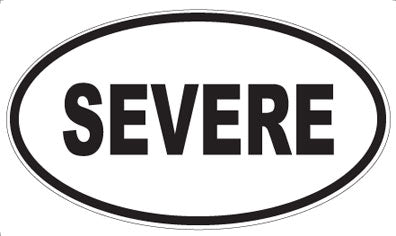 SEVERE - Oval Magnet