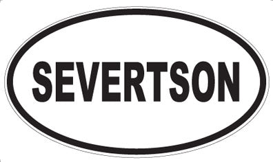 SEVERTSON - Oval Sticker