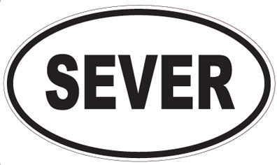 SEVER - Oval Magnet
