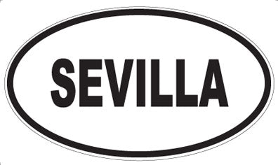 SEVILLA - Oval Sticker