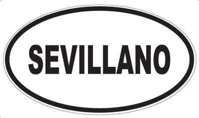 SEVILLANO - Oval Magnet
