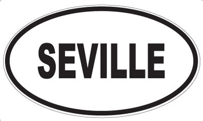 SEVILLE - Oval Sticker