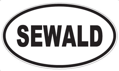 SEWALD - Oval Sticker