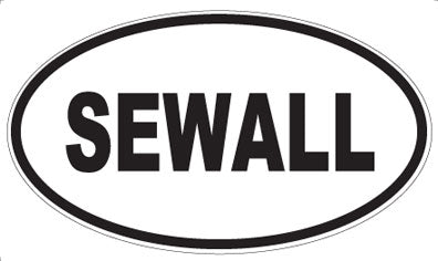 SEWALL - Oval Magnet