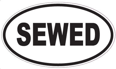 SEWED - Oval Magnet