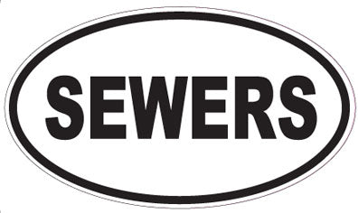 SEWERS - Oval Sticker