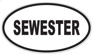SEWESTER - Oval Sticker
