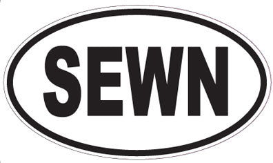 SEWN - Oval Sticker