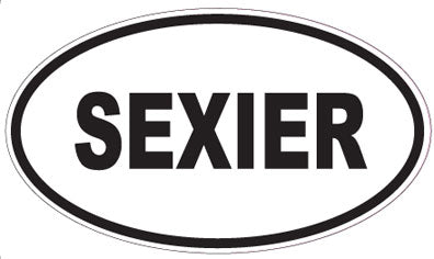 SEXIER - Oval Sticker