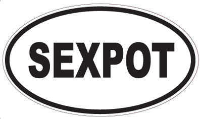SEXPOT - Oval Sticker