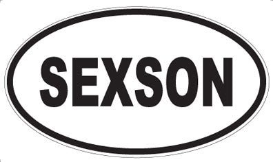 SEXSON - Oval Magnet