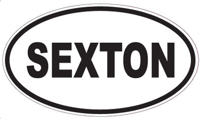 SEXTON - Oval Sticker