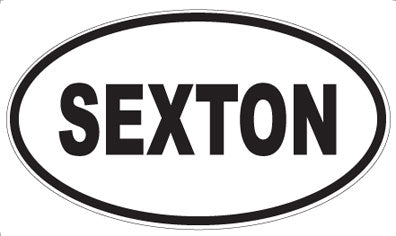 SEXTON - Oval Magnet