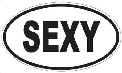 SEXY - Oval Sticker