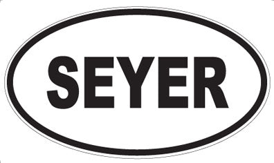 SEYER - Oval Sticker