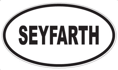 SEYFARTH - Oval Sticker