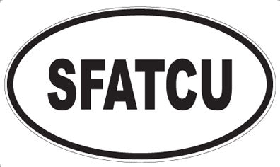 SFATCU - Oval Sticker