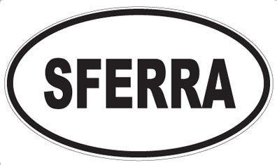SFERRA - Oval Sticker