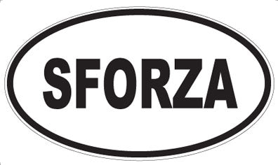SFORZA - Oval Sticker