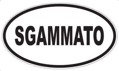 SGAMMATO - Oval Sticker