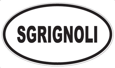 SGRIGNOLI - Oval Sticker