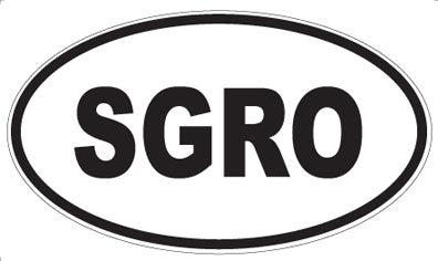 SGRO - Oval Sticker