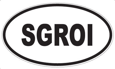 SGROI - Oval Sticker