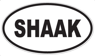SHAAK - Oval Sticker