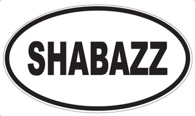 SHABAZZ - Oval Sticker