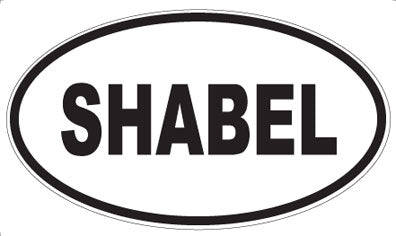 SHABEL - Oval Sticker