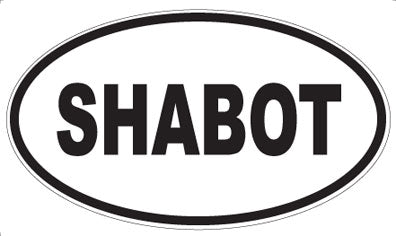 SHABOT - Oval Magnet