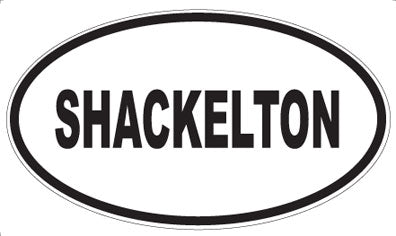 SHACKELTON - Oval Sticker