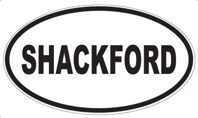 SHACKFORD - Oval Magnet