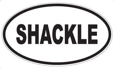 SHACKLE - Oval Sticker